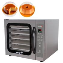 Forno Convector Pudim 60 Litros Inox Com 5 Assadeiras Lisas WCPP-535 Wictory