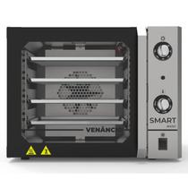 Forno convector smart Basic FCSB4E 4 Esteiras 55L Venâncio 220V Preto e Painel Inox