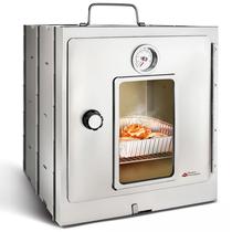 Forno de acampamento Modern Innovations, dobrável, portátil, inoxidável, 30 cm