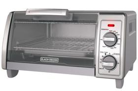 Forno de bancada BLACK+DECKER TO1700SG 4 fatias em aço inoxidável