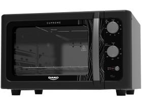 Forno de bancada elétrico Dako Supreme Preto 44 litros com grill dourador - 220v