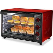 Forno de Bancada Elétrico Telefunken 50L E550C Vermelho 220V