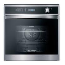 Forno de Embutir a Gás Brastemp 78 Litros Cor Inox com Convecção e Termômetro Meat Control - BOH84AR