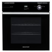 Forno de embutir a gás Brastemp 78 litros preto com Grill e Timer Touch - BOA84AERNA 220V