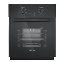 Forno de Embutir à Gás Venax 50L Com Função Grill, Timer e Acendimento Automático Preto 220V/110V