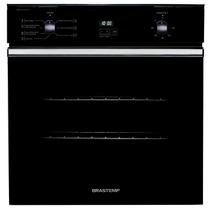 Forno de embutir elétrico Brastemp 84 litros Preto com convecção e timer touch - BOC84AE