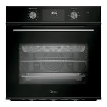 Forno de Embutir Elétrico de 80 litros Midea TSD80P2 Digital com Função Airfryer Preto 220V