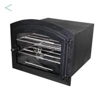 Forno de ferro fundido Porta Vidro para fogão a lenha grande Forno de ferro fundido Porta Vidro para fogão a lenha grande