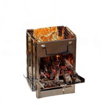 Forno de Fogão a Lenha Wokex Outdoor Mini Dobrável em Aço Inoxidável
