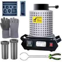 Forno de Fundição Elétrico SimpMelts 1500W com Controle PID Forno de Fundição Elétrico SimpMelts 1500W com Controle PID