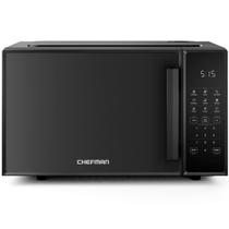 Forno de microondas Chefman 0,9 pés cúbicos 900W 10 níveis de potência preto Forno de microondas Chefman 0,9 pés cúbicos 900W 10 níveis de potência preto