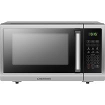 Forno de microondas Chefman 900 W de aço inoxidável de 0,9 pés cúbicos Forno de microondas Chefman 900 W de aço inoxidável de 0,9 pés cúbicos
