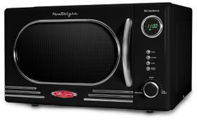 Forno de microondas Nostalgia NRMO11BK6A 1,1 pés cúbicos 1000W preto