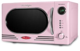 Forno de microondas Nostalgia NRMO11PK6A 1,1 pés cúbicos 1000 W rosa