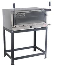 Forno de Pizza 230Lts 95x95 4 Pedras Refratárias em Aço Inox