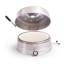 Forno de Pizza à Gás 40cm Tipo Italiano VALMAC D45 Profissional Base Pedra Refratária