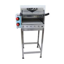 Forno de Pizza a Gás Refratário C/ Grill Infravermelho e Cavalete - Cefaz Forno de Pizza a Gás Refratário C/ Grill Infravermelho e Cavalete - Cefaz