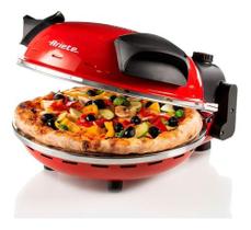 Forno De Pizza Elétrico Com Refratário Vermelho Ariete Rápido 4 Min