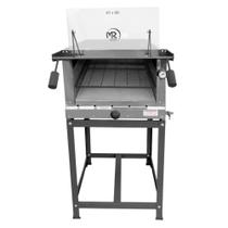 Forno de Pizza Industrial à Gás Refratário 45x60cm Inox MR Fogões