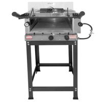 Forno de Pizza Industrial Grill de Cavalete à Gás com Infra Vermelho 45x45cm Inox MR Fogões