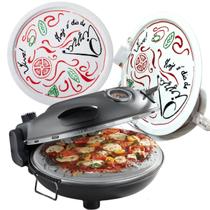 Forno de Pizza Labravia Cinza Grafite 127V com Prato Pizza