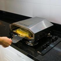 Forno de Pizza para Fogão Inbox Portátil Saro em Aço Inox