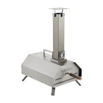 Forno De Pizza Portátil A Carvão Broiler Aço Inoxidável