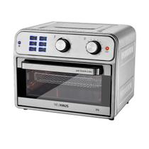 Forno e Air Fryer Oven 127V 25L XXL Inox Rotisserie 2500W Neu Haus