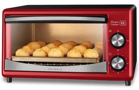 Forno Eletrico 10L Mondial 650W 6X1 com Timer Ellegance Red 220V