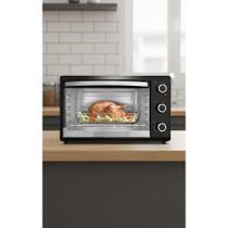 Forno Elétrico 44L Preto Dupla Resistência 1500W 220V