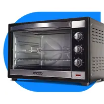 Forno Elétrico 60 Litros Moob Com Espeto Giratório e Luz Interna 127V Forno Elétrico 60 Litros Moob Com Espeto Giratório e Luz Interna 127V