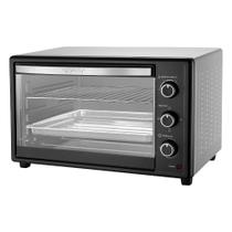 Forno Elétrico 66 Litros 4 Funções Preto e Branco Com Grelha e Bandeja 127v Best
