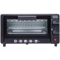 Forno Elétrico 9L FT9N Black+Decker 800W, Timer 60 Min, Temperatura até 250C, Porta de Vidro, Grelha Cromada, 127V