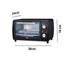 Forno Elétrico Bak 10 Litros 110v ou 220v 1000w Bancada Master Cozinheiro Compacto Na cozinha Com Timer Desligamento - New