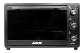 Forno Elétrico Bancada 45 Litros 220 Black 1600w Timer Amvox