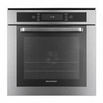 Forno elétrico brastemp 60cm de embutir 67l em aço inox 220v bo260arbna
