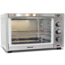 Forno Elétrico de Bancada 45 Litros Multifunção Timer Alarme Amvox AFR 4500 Inox