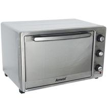 Forno Elétrico de Bancada 45 Litros Multifunção Timer Alarme Amvox AFR 4500 Inox