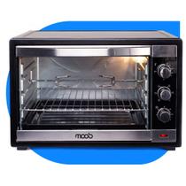Forno Elétrico de Bancada 60 Litros Moob Com Espeto Giratório e Luz Interna 127V