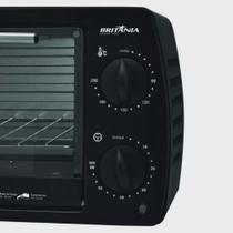 Forno Elétrico de Bancada Britânia 10L Preto 220V 6 Funções Timer 60min