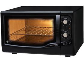Forno Elétrico de Bancada Fischer com Dourador - com Timer 44L Black Gourmet Grill