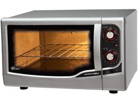 Forno Elétrico de Bancada Fischer com Dourador com Timer 44L Prata Gourmet Grill