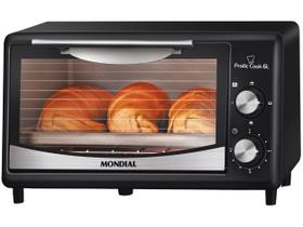 Forno Elétrico de Bancada Mondial com Timer 6L Preto Pratic Cook FR-09 Forno Elétrico de Bancada Mondial com Timer 6L Preto Pratic Cook FR-09