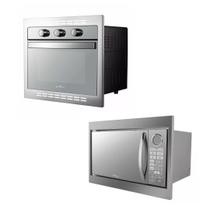 Forno Elétrico de Embutir Britânia BFE46I 46L 220v + Microondas Philco PME31BM 30L Embutir 220v - Britânia E Philco