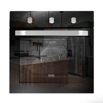 Forno Elétrico de Embutir EOS 65 Litros Convection Porta de Vidro Espelhado EFE651ECE 220V