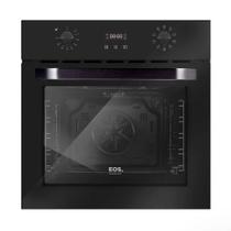 Forno Elétrico de Embutir EOS 72 Litros Convection Timer Digital e Porta Vidro Espelhado All Black EFE72EPH 220V