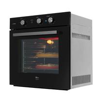 Forno Elétrico de Embutir Fischer Infinity 78L Air Fryer EasyClean Grill Preto