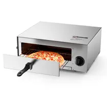 Forno Elétrico de Pizza COSTWAY em Aço Inoxidável - com Desligamento Automático