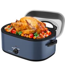 Forno Elétrico de Torrefação SUNVIVIPRO 26L com Tampa Visível - Azul