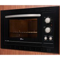 Forno Eletrico Fischer Fit Line Embutir 44L Frontal Preto